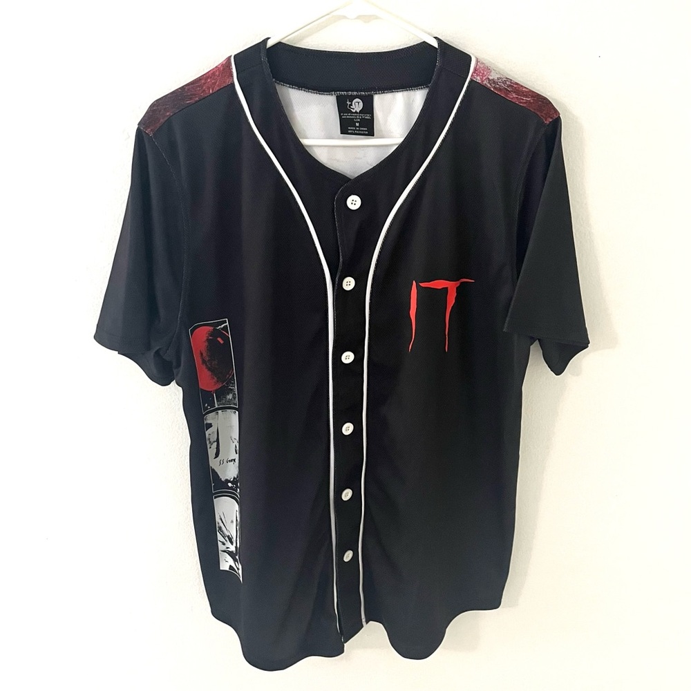 Warner Bros. IT Pennywise Baseball Jersey, Size: Medium